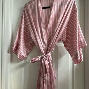 Victoria's Secret Pink Striped Robe